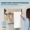 Porte-serviettes Eluno avec 2 barres et 6 crochets - barre Voir les images du produit 4
