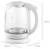 ELDOM C510B Lumi, 1,7 L, 2200 W, Biela, Sklo, Plast, Náhľad obrázku produktu 7