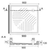 Piatto doccia in Vetroceramica 90x90 cm quadrato | Topazio Anteprima dell’immagine prodotto 4