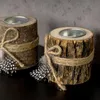 2er Set Teelichthalter Holz je 8,5cm hoch Kerzenhalter Produktbild-Vorschau 4