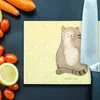 Mr. & Mrs. Panda Küchenbrett Katze Sitzen - Gelb Pastell - Produktbild-Vorschau 5