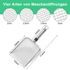 4 Stück Gartensieb aus Edelstahl,Kompostsieb mit Griff Produktbild-Vorschau 2