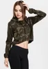Urban Classics Ladies - CAMO CROPPED Hoody oliv camo - XS Produktbild-Vorschau 9