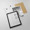 Gerahmtes Poster - Schwarzer Rahmen - Schwarzweiß Baum See Produktbild-Vorschau 4