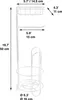 MSV® Portarotolo con ripiano, portarotolo stretto bianco Anteprima dell’immagine prodotto 6