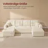 VASAGLE U-Form Sofa 6-Sitzer Modulares Cord Sofa mit Kissen Produktbild-Vorschau 7