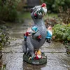 Figurine de jardin Relaxdays, dinosaure dévorant des nains Voir les images du produit 5