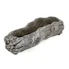 Zement Pflanzschale grau Baumstamm (A) 12 x 24cm Blumentopf Produktbild-Vorschau 5