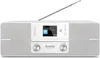 A white TechniSat DIGITRADIO 371 CD BT DAB+/UKW Radio Kompaktanlage mit Bluetooth is shown against a white background. Voir les images du produit