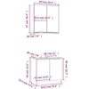 vidaXL 2-tlg. Badmöbel-Set Weiß Holzwerkstoff Produktbild-Vorschau 7