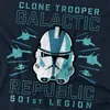 Star Wars - Tričko "501. klonová jednotka" pro muže/dámy Náhled obrázku produktu 2