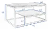 BETTSO Couchtisch BALANCE Regaltisch Wotan Eiche – Produktbild-Vorschau 4