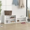 vidaXL Scarpiera bianca lucida 150x35x45 cm materiale a Anteprima dell’immagine prodotto 2