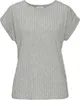 LASCANA Kurzarmshirt grau meliert Größe 44/46 Produktbild-Vorschau 1