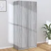 vidaXL Armoire Gris Sonoma 90x52x200 cm Bois composite Voir les images du produit 12