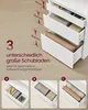VASAGLE Bücherregal, Hochschrank, 3 Schubladen, Produktbild-Vorschau 6
