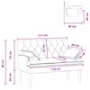 vidaXL Canapé deux places avec capitonnage boutonné, vert Voir les images du produit 8