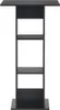 A black bar table with four shelves, shown from the front against a white background. Voir les images du produit