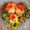 com-four® Steckmasse für Blumengestecke in Herzform - Produktbild-Vorschau 2