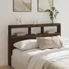 vidaXL Tête de lit LED avec étagère, aspect chêne brun Voir les images du produit 2