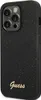 A black glitter iPhone case with the Guess logo. Podgląd zdjęcia produktu