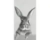 Dekopanel Rabbit mit Schwarz-Weiß-Fotografie eines Produktbild-Vorschau 1