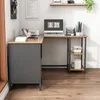 Biurko Komputerowe Narożne Rustykalne Loft Vintage Podgląd zdjęcia produktu 4