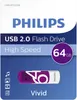Philips USB-Stick 64GB Vivid, USB 2.0, Farbe: Lila Produktbild-Vorschau 10