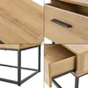 Table de nuit 'Lavangen' avec un tiroir imitation chêne / Voir les images du produit 6