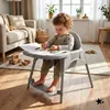 Seggiolone per bambini Malplay, 2 in 1, con vassoio Anteprima dell’immagine prodotto 11