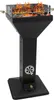 JW Standsäulengrill Standgrill Holzkohlegrill 2748 schwarz Produktbild-Vorschau 1