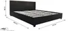 Doppelbett mit Bettkasten "Carla" - 140 x 190 cm - Schwarz Produktbild-Vorschau 4