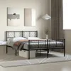 A bedroom scene with a metal bed frame. Podgląd zdjęcia produktu