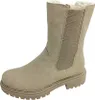 A single beige boot is shown against a white background. Náhled obrázku produktu