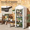 Skleník Outsunny s roletou, policemi, zimovzdorný fóliový Náhled obrázku produktu 6