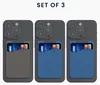 kwmobile 3x Kartenhalter Hülle für Smartphone - Produktbild-Vorschau 2