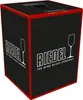 A black cardboard box with red trim, featuring the Riedel logo and a graphic of a wine glass. Produktbild-Vorschau