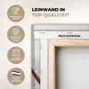 Wanddeko 60x90 cm - Schottisches Hochlandrind - Kuh - Natur Produktbild-Vorschau 3