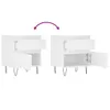 vidaXL Nachttisch Weiß 40x35x50 cm Holzwerkstoff Produktbild-Vorschau 10
