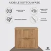 RODAN | Mobile da bagno - 60 CM - Marrone opaco - MDF - 2 Anteprima dell’immagine prodotto 2