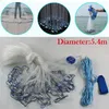 18ft 5.4M Cast Net Fishing Net Ręcznie formowana sieć Podgląd zdjęcia produktu 2