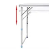 vidaXL Table de camping pliante avec 4 tabourets Hauteur Voir les images du produit 3