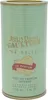 A light green cylindrical perfume bottle with gold lettering and a red ribbon. Voir les images du produit