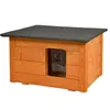 Kleines Katzenhaus Outdoor aus Holz - Isoliertes Produktbild-Vorschau 2