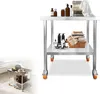 LZQ Edelstahl Arbeitstisch 61×60×85 cm, 300 kg, Produktbild-Vorschau 1