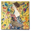 Giallobus - Dame mit Ventilator - Gustav Klimt - 70L x 70B Produktbild-Vorschau 1