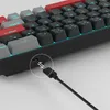 65% Mechanische Tastatur DE Layout, 69 Tasten, Rote Produktbild-Vorschau 10