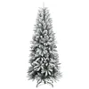vidaXL Albero di Natale artificiale con neve 300 LED 210 cm Anteprima dell’immagine prodotto 2