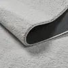 Wohnzimmerteppich Waschbar Einfarbig Rutschfest  Modern Produktbild-Vorschau 4