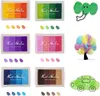 24 Farben Stempelkissen Kinder, ungiftig, waschbar, buntes Produktbild-Vorschau 1